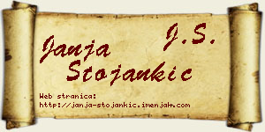 Janja Stojankić vizit kartica